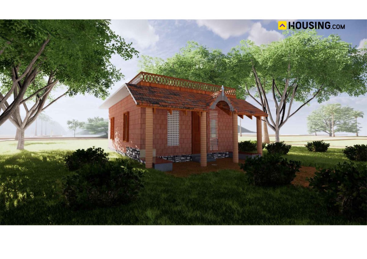 15x40 1BHK Single Story Side View
