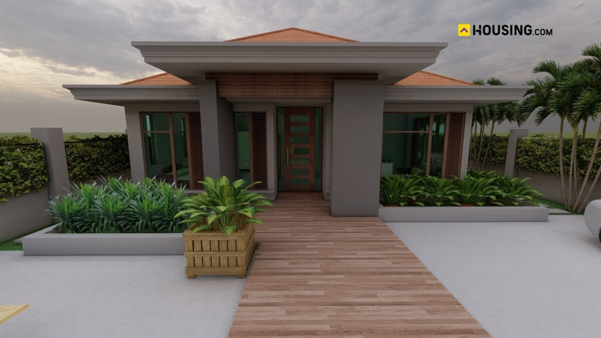 40x50 2BHK Single Story Front View