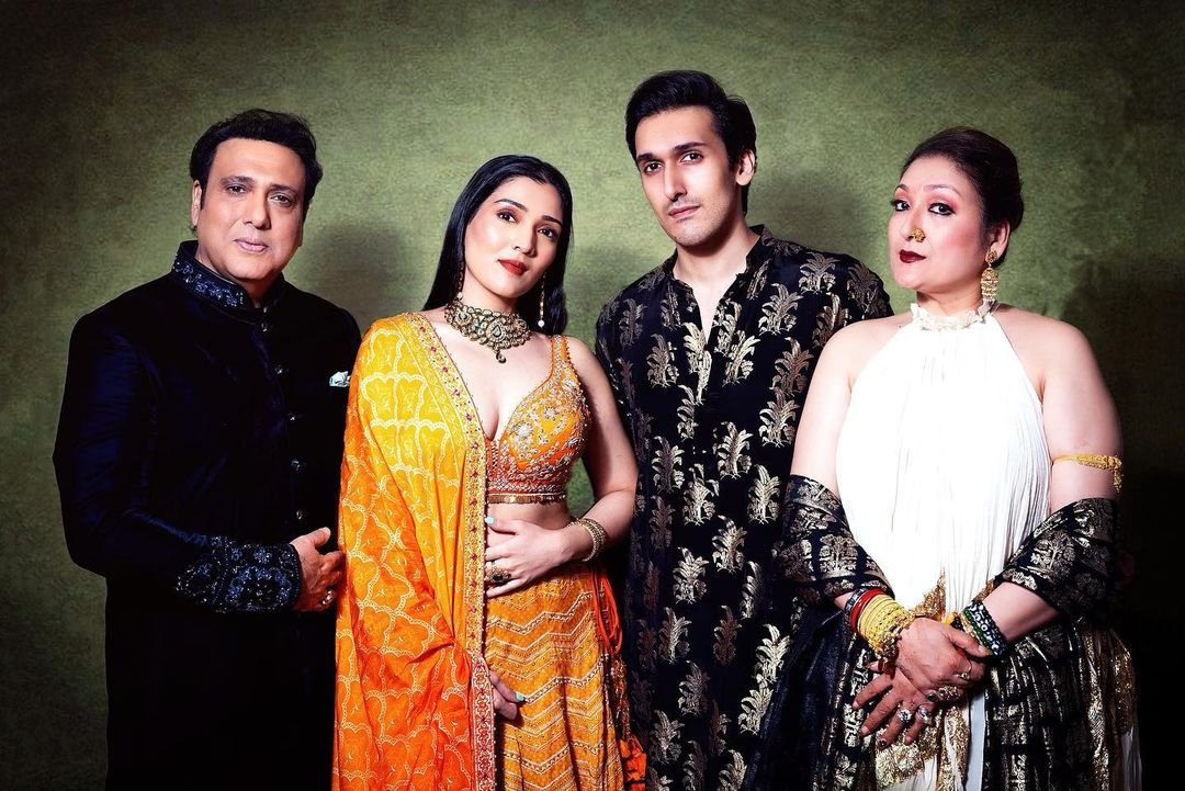 How cute is this Diwali photo shoot of Govinda and family. | Instagram