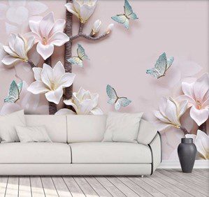 Begonia Terracotta Wallpaper Contemporary African Design