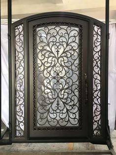 Brass finishing metal screen  Metal doors design, Grill door design,  Window grill design modern