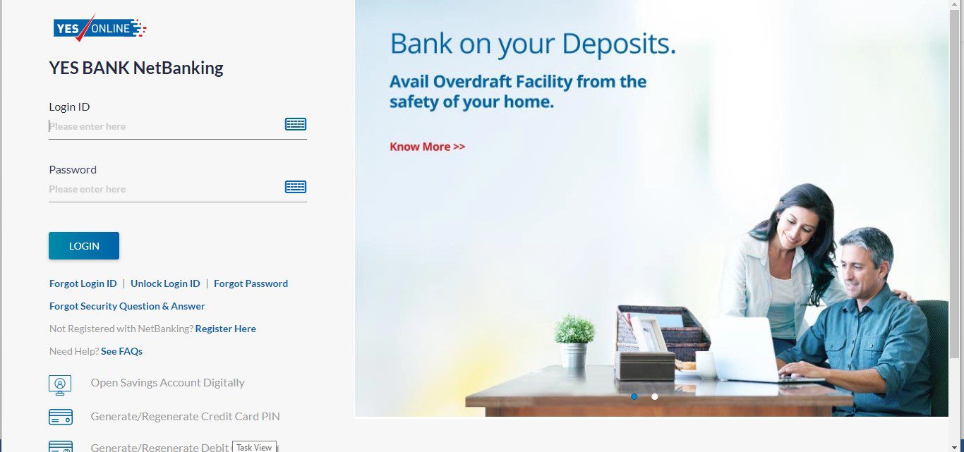 YES Net Banking Things you need to know