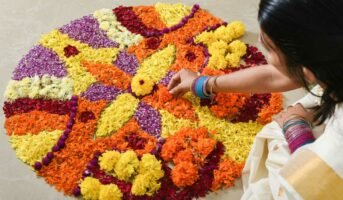 20 classy and simple Onam Pookalam designs for home