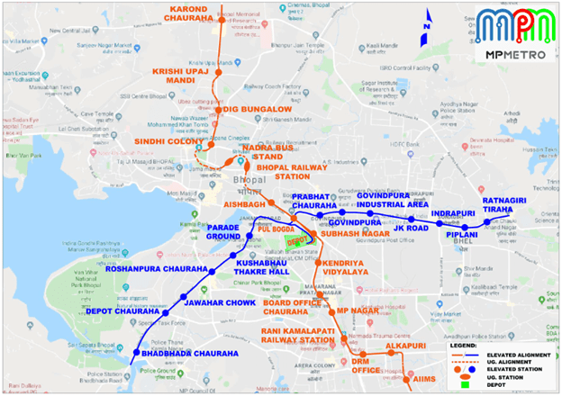 Bhopal Metro Map