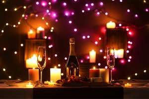 Candle light dinner ideas at home