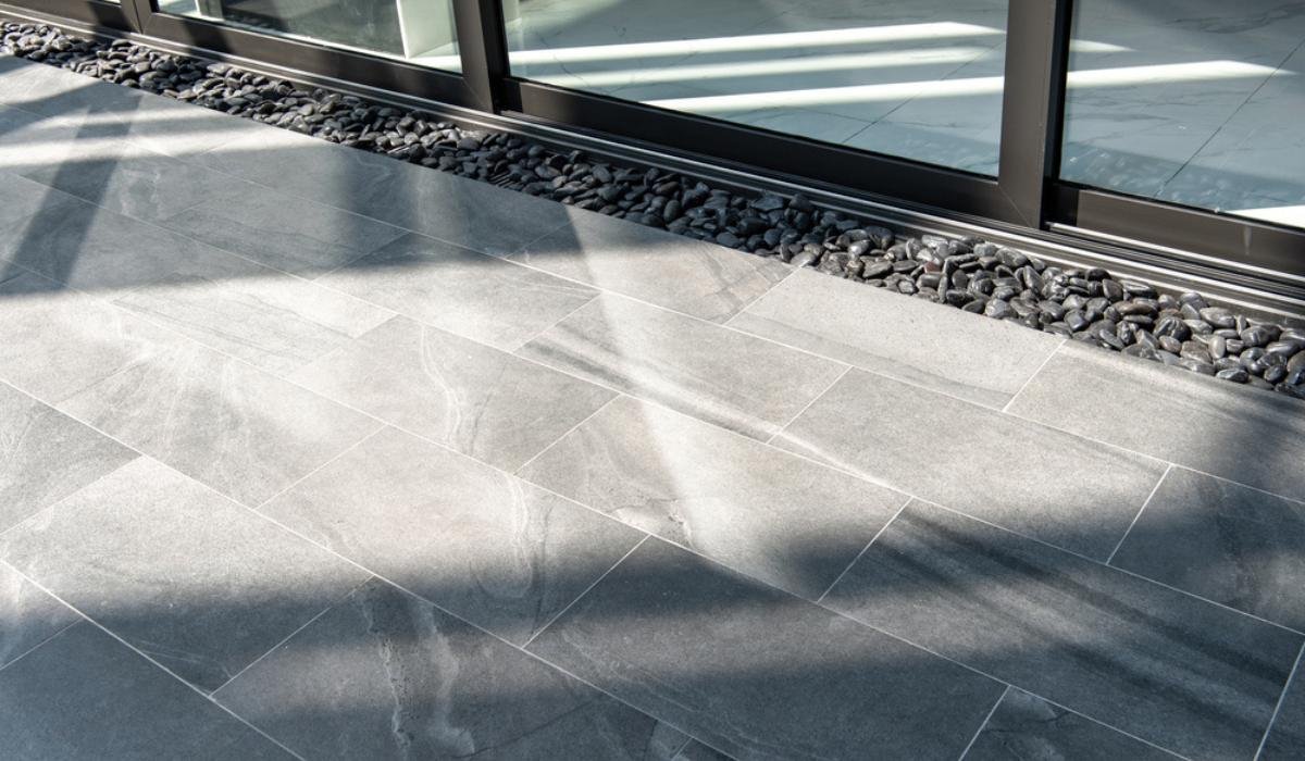 Granite flooring designs for a stylish living room