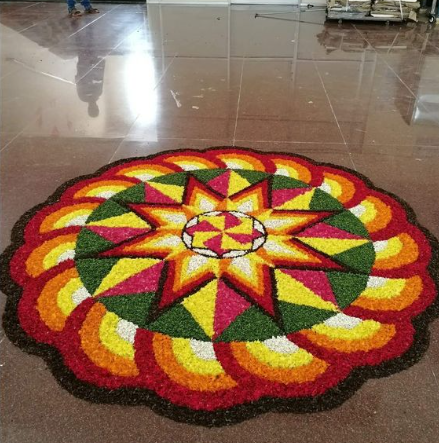 Onam Pookalam designs for home