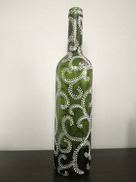 Easy Glass Bottle Painting for Beginners