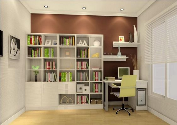 Modern study room design ideas to make looking at walls between study sessions more interesting 3