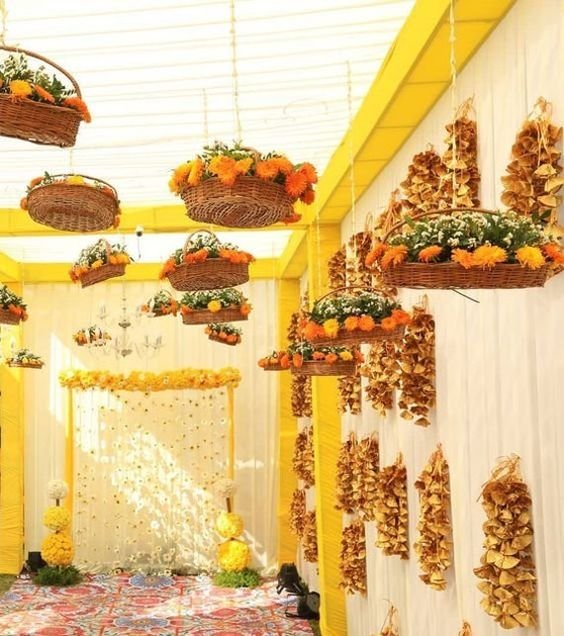 8 decorațiuni cu flori artificiale pentru Ganpati acasă 7