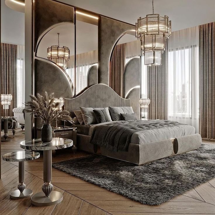Cool ideas and plans for luxury bedroom interior design 3