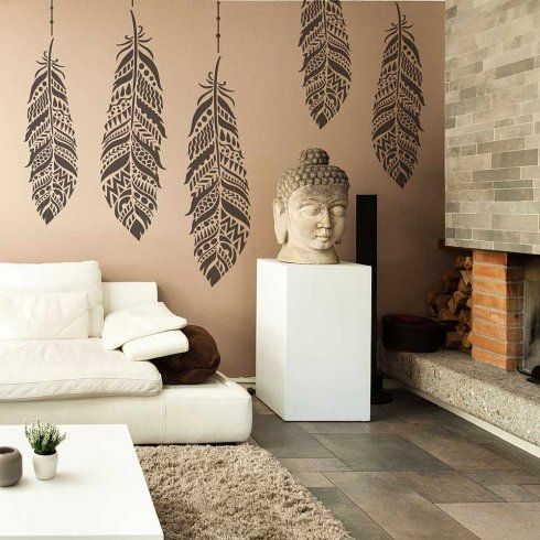 Bedroom wall stencil design ideas to transform your bedroom’s decor 3
