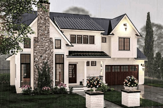 أفكار لتصميم منزل حديث مكون من طابقين يجب أن تكون على دراية بها 2