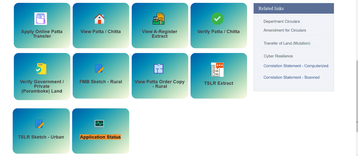 How to check Patta transfer application status online?