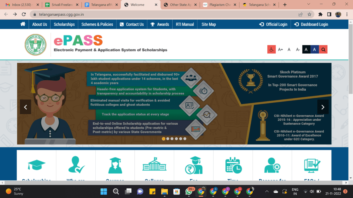 Telangana Epass Scholarship How To Check Ts Epass Status