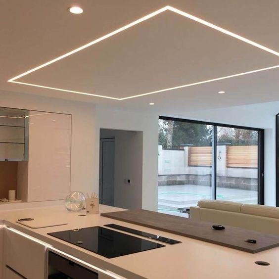 False ceiling profile light ceiling designs to give your room a nice touch