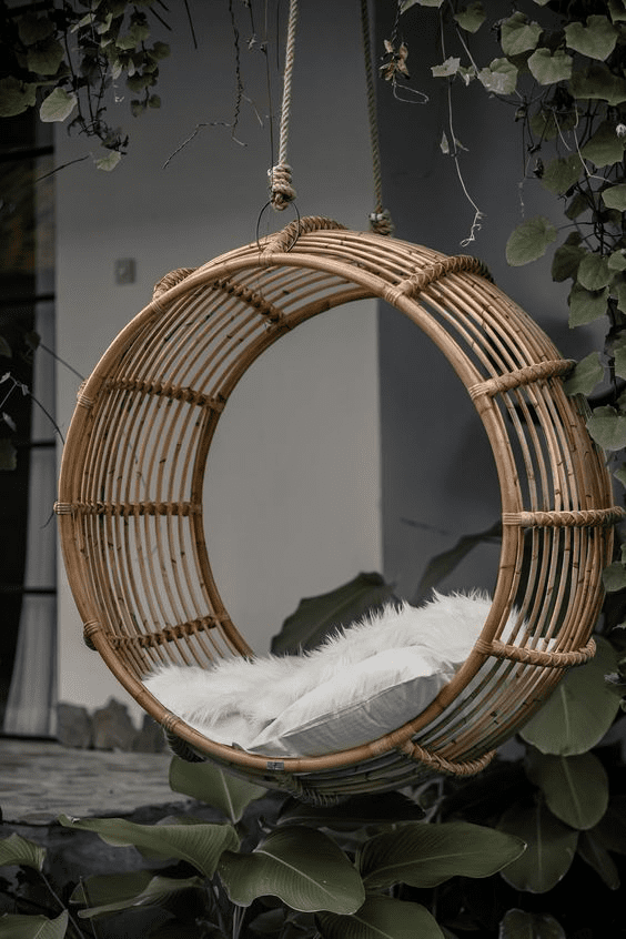 Hanging rattan chair canada discount