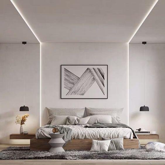 False ceiling profile light ceiling designs to give your room a nice touch