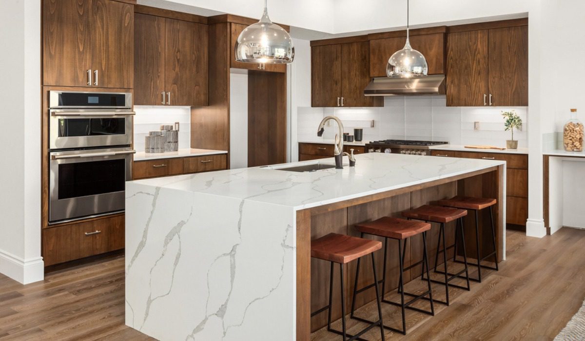 Waterfall Countertop Custom Island