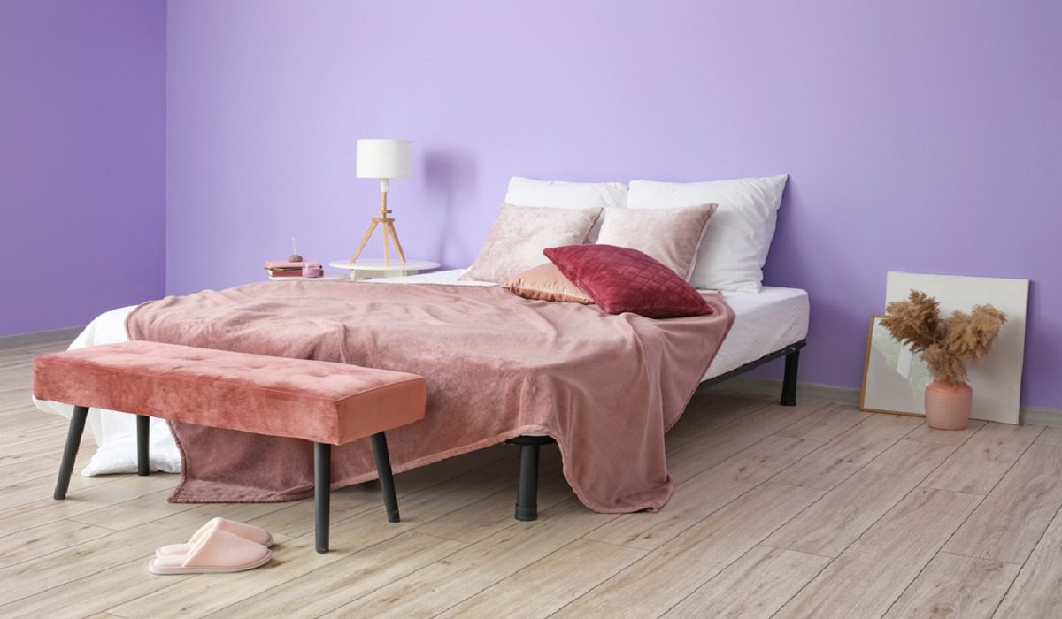 Purple Color & Design Inspiration  Purple walls, Bedroom paint colors, Purple  paint colors