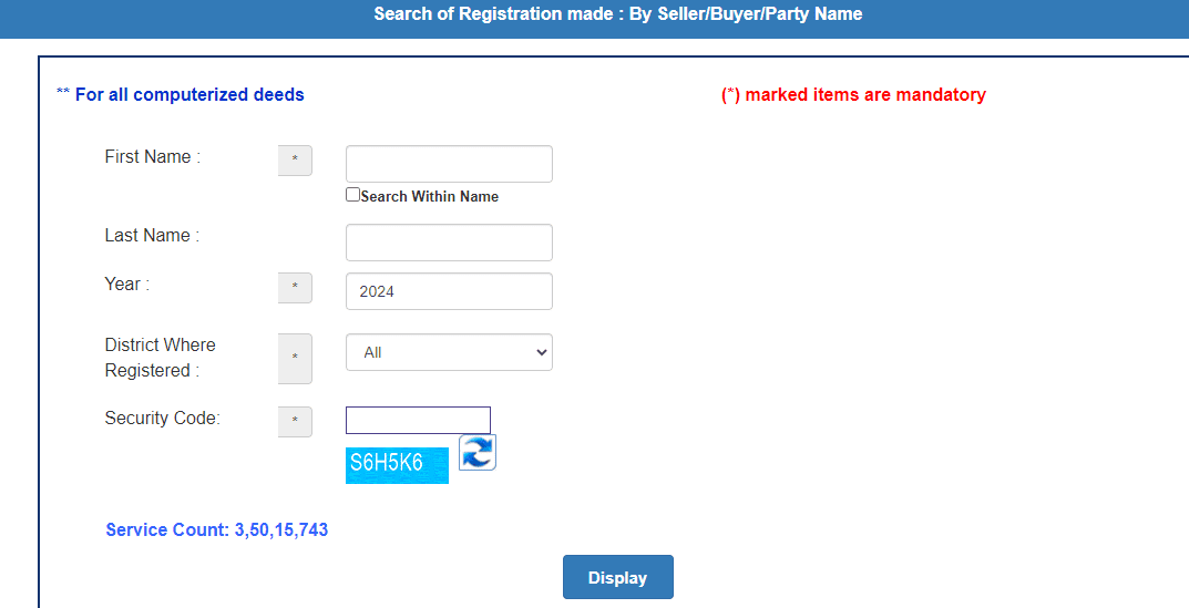 Basics of deed number searches and stamp duty in West Bengal
