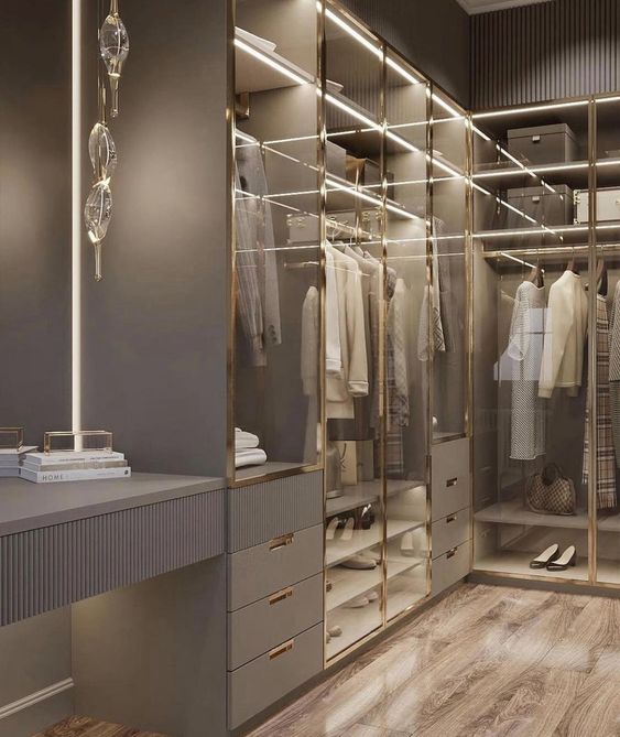 Luxury walkin closet design ideas