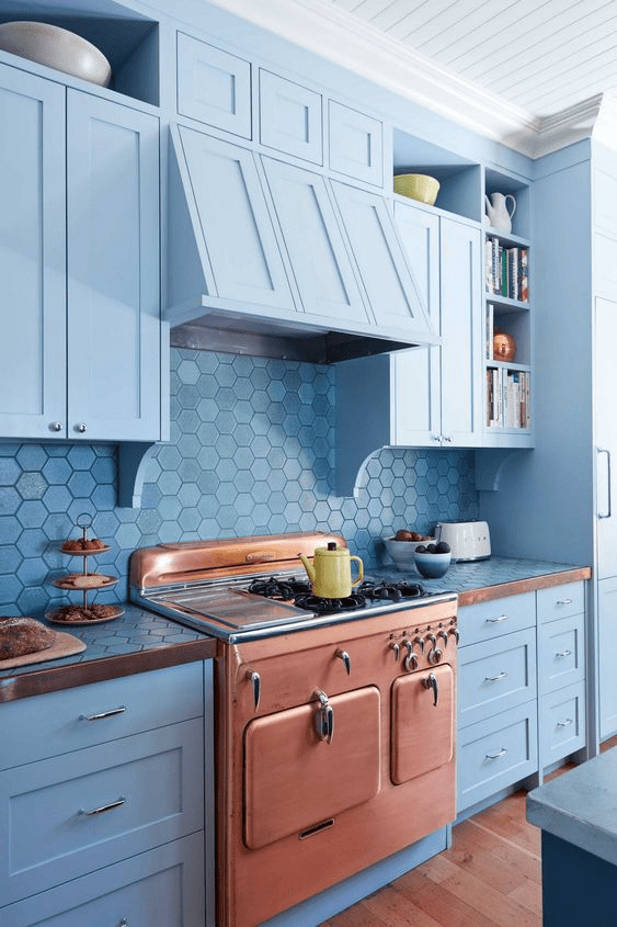 Blue kitchen design ideas to add a vibrant look to your cooking area