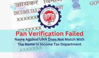 How to correct PAN verification failure on UAN portal?