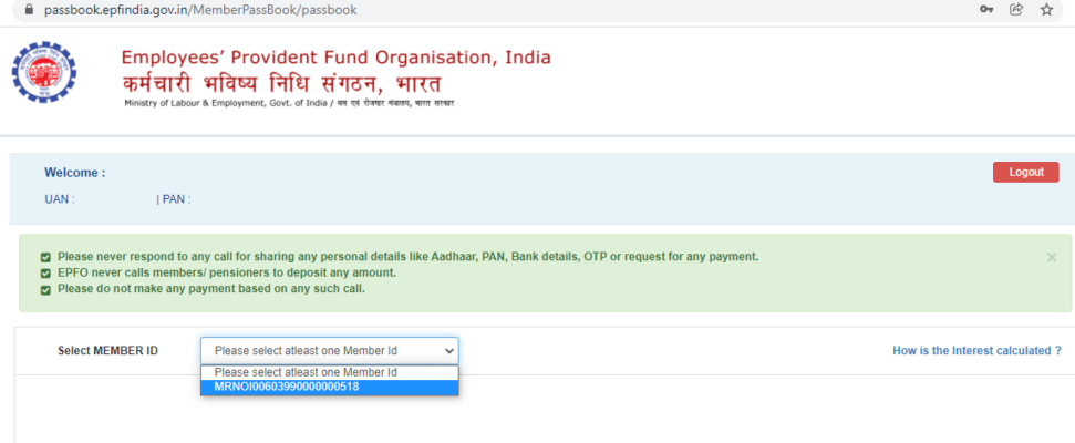 How to view and download EPF passbook?