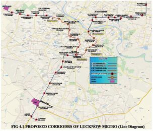 Lucknow Metro route, map, stations list, timing and fare