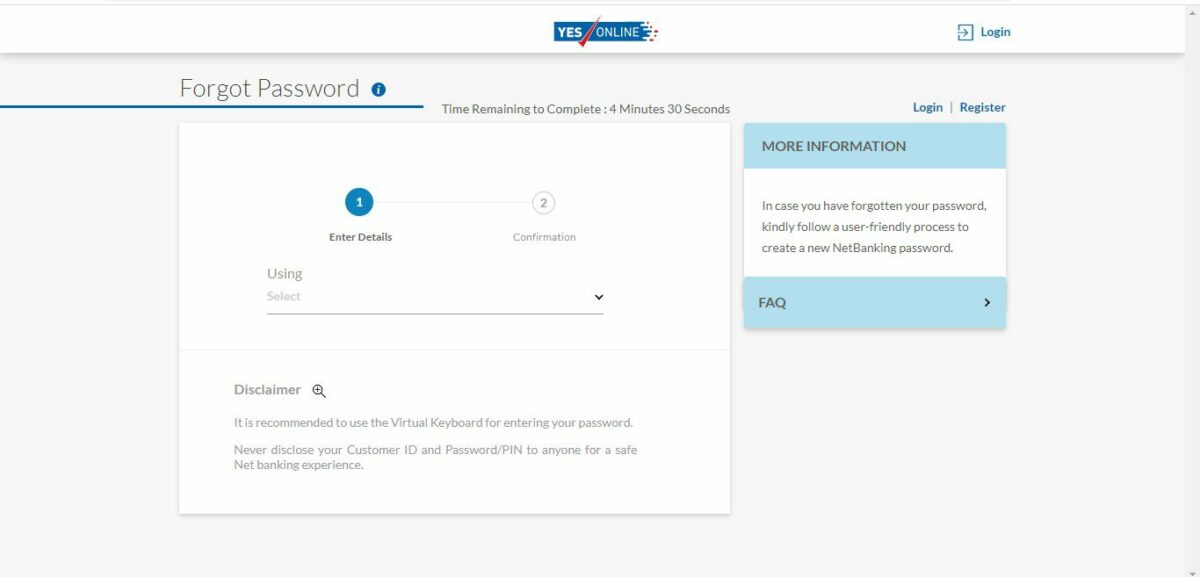 YES Net Banking Things you need to know