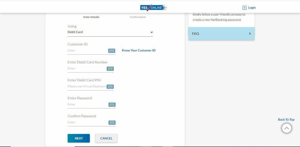 YES Net Banking Things you need to know