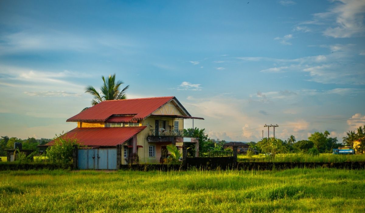 Simple Village House Design in India