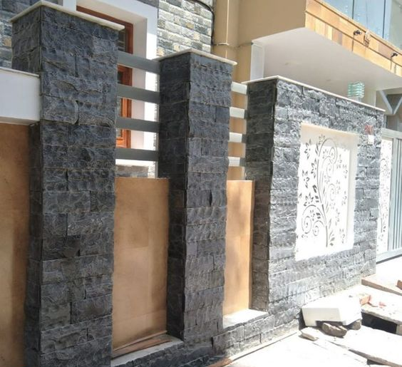 Residential front wall cement designs to get inspiration from