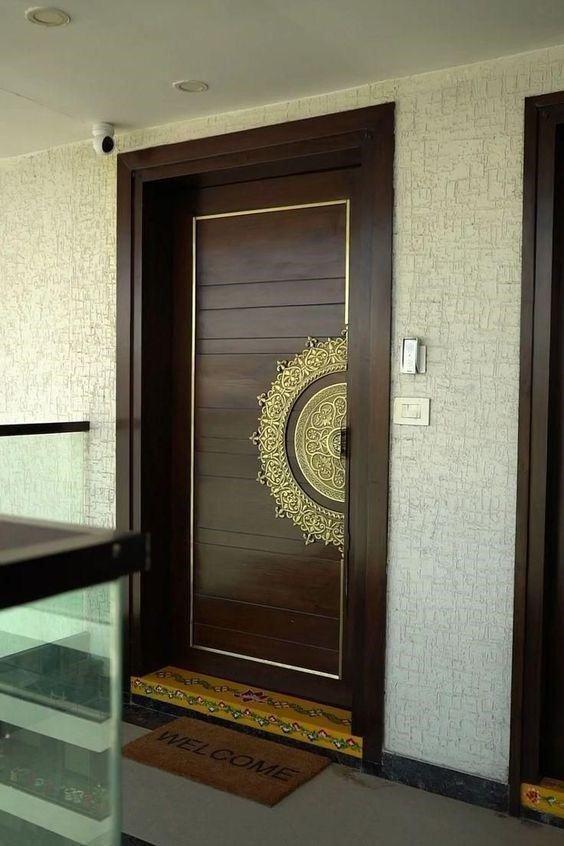 Single Door Design for Home Entrance