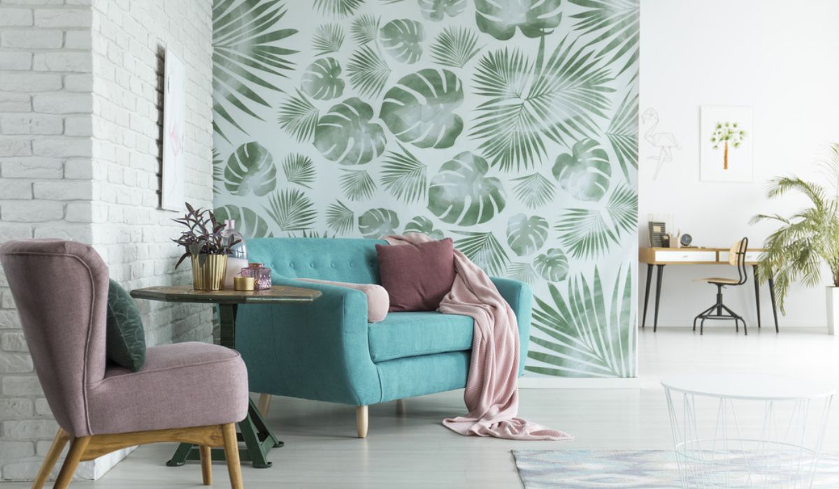 green wallpaper design