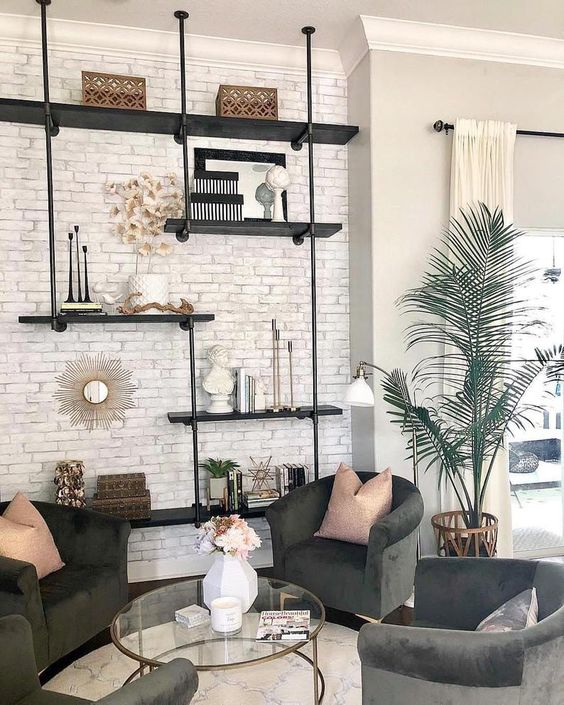 White brick wall design ideas to give your home a chic look 