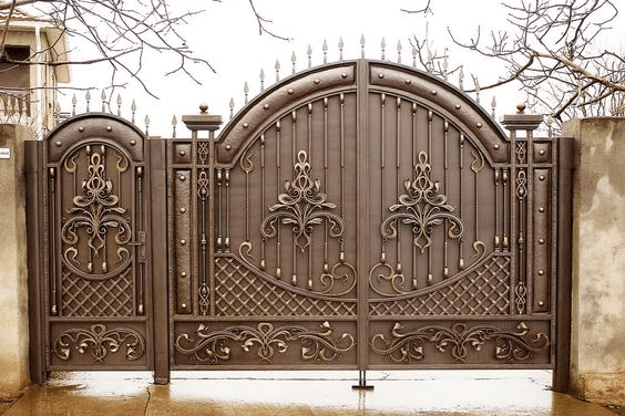 Double-door iron gate designs for your home entrance