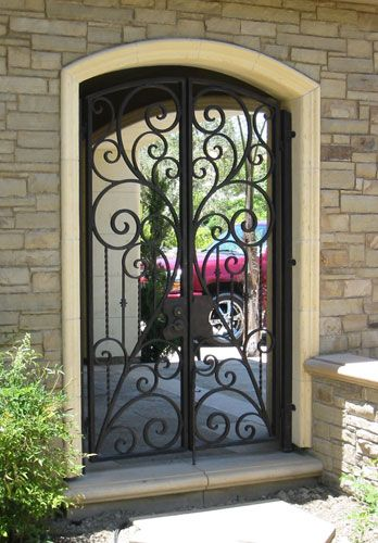 Double-door iron gate designs for your home entrance