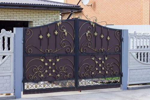 Double-door-iron-gate-designs-for-your-home-entrance