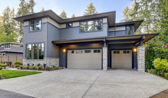 Modern grey exterior paint discount