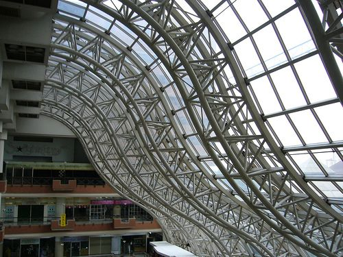 What is a space frame in construction?
