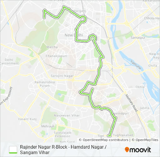 490 Bus Route Delhi Timings Stops Schedule Map And Fare