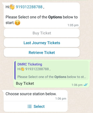 DMRC ने विमानतळ एक्सप्रेस मेट्रो लाईनवर WhatsApp-आधारित तिकीट सेवा सुरू केली