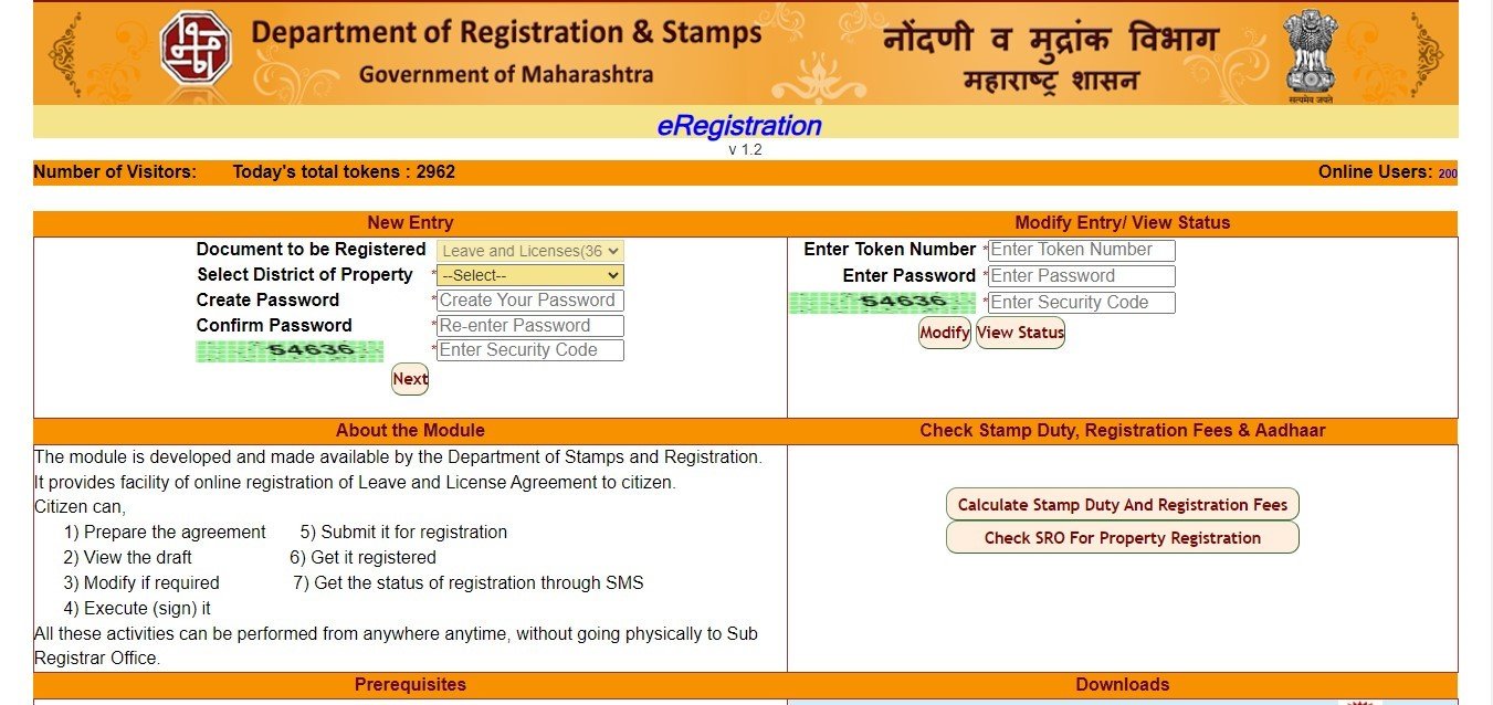 Leave and license agreement e-registration: Steps to follow