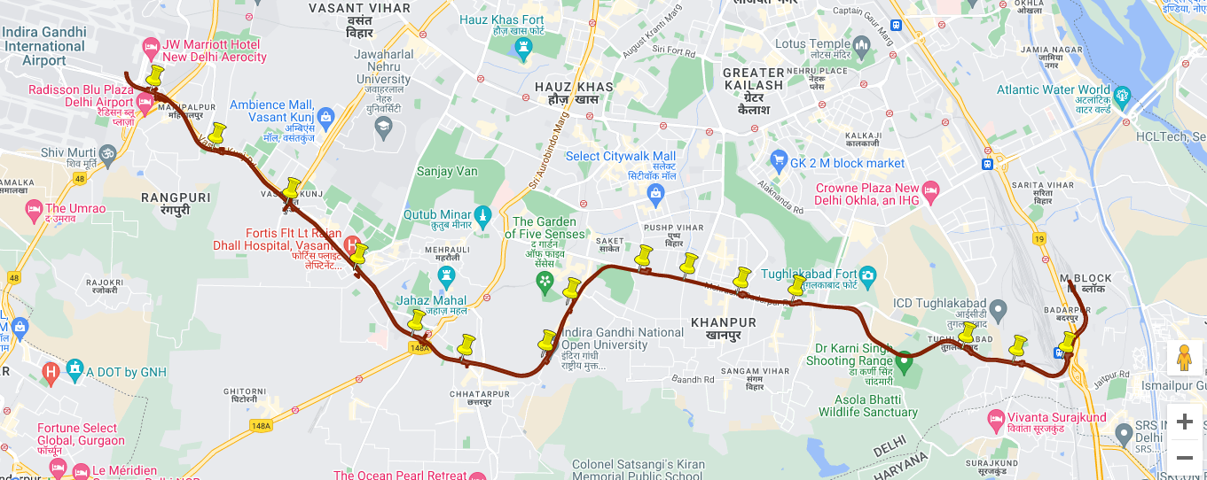 Delhi Metro Pink Line: Route, Map, Timings, Fare, & Contact Numbers