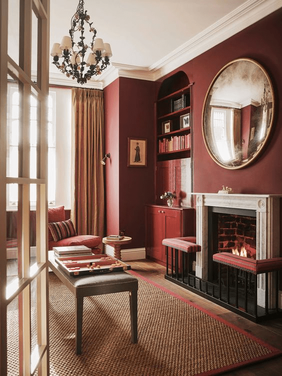 Trending maroon colour combination ideas for home in 2023