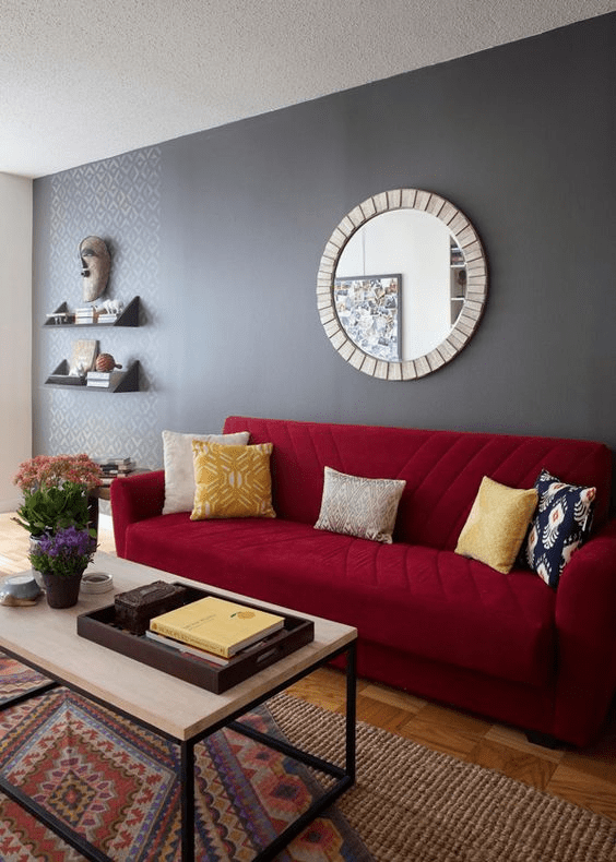 Trending maroon colour combination ideas for home in 2023