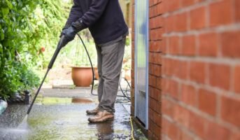 Step-by-step guide for power washing concrete patio