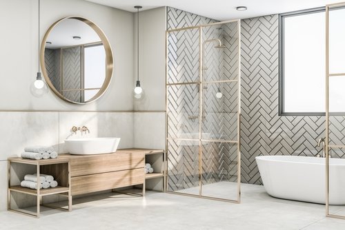 आपके घर के लिए 40 बाथरूम डिज़ाइन विचार